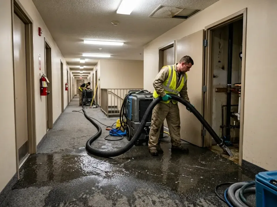 multi-unit-apartment-hallway-f-005 — frequently asked questions, Emergency Burst Pipe Water Extraction & Removal in Shadybro…